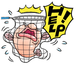 a Lovely blobfish sticker #239194