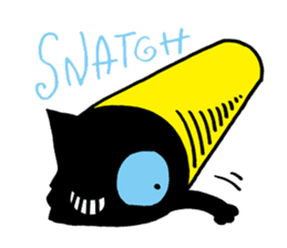 The cat which came from darkness sticker #239531