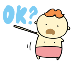 Mustached Baby 2 sticker #239742
