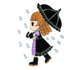 Gothic girl SUMIRE-chan sticker #239881