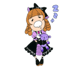 Gothic girl SUMIRE-chan sticker #239883