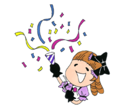 Gothic girl SUMIRE-chan sticker #239885