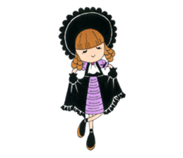 Gothic girl SUMIRE-chan sticker #239886