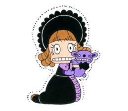 Gothic girl SUMIRE-chan sticker #239887