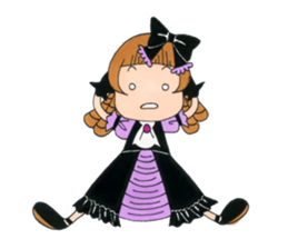 Gothic girl SUMIRE-chan sticker #239888