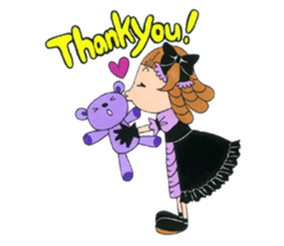 Gothic girl SUMIRE-chan sticker #239890