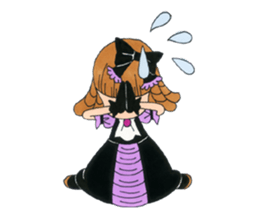 Gothic girl SUMIRE-chan sticker #239891