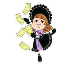 Gothic girl SUMIRE-chan sticker #239895