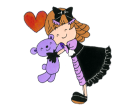 Gothic girl SUMIRE-chan sticker #239897