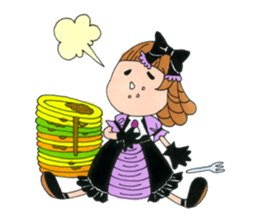 Gothic girl SUMIRE-chan sticker #239899