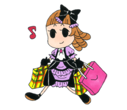 Gothic girl SUMIRE-chan sticker #239903