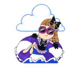 Gothic girl SUMIRE-chan sticker #239905
