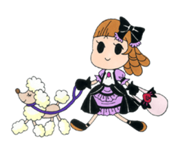 Gothic girl SUMIRE-chan sticker #239907