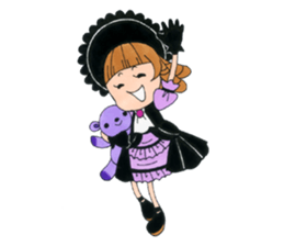 Gothic girl SUMIRE-chan sticker #239908