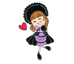 Gothic girl SUMIRE-chan sticker #239915