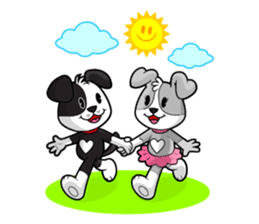 PUPPY LOVE - OLLIE AND ANGEL sticker #240085