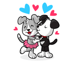 PUPPY LOVE - OLLIE AND ANGEL sticker #240087