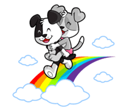 PUPPY LOVE - OLLIE AND ANGEL sticker #240089