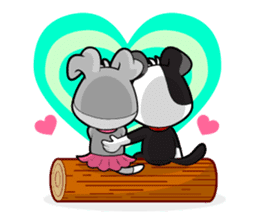 PUPPY LOVE - OLLIE AND ANGEL sticker #240090