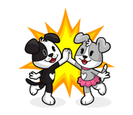 PUPPY LOVE - OLLIE AND ANGEL sticker #240091