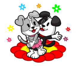 PUPPY LOVE - OLLIE AND ANGEL sticker #240092