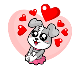 PUPPY LOVE - OLLIE AND ANGEL sticker #240108