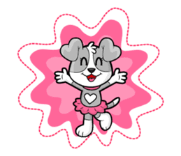 PUPPY LOVE - OLLIE AND ANGEL sticker #240116