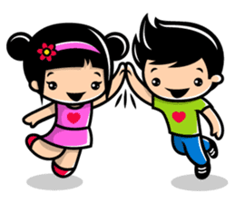 LOVE ONLY ONE - KOKO AND KIKI sticker #240209