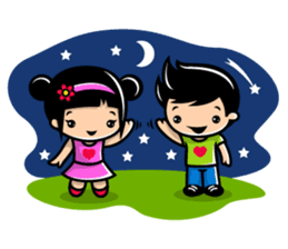 LOVE ONLY ONE - KOKO AND KIKI sticker #240239