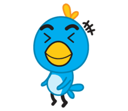 Mr. Blue Bird sticker #240482