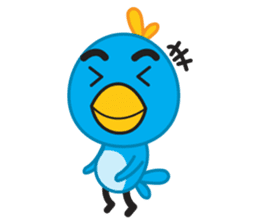 Mr. Blue Bird sticker #240482