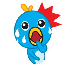 Mr. Blue Bird sticker #240484