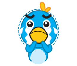 Mr. Blue Bird sticker #240486