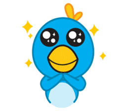 Mr. Blue Bird sticker #240487