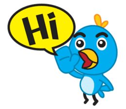 Mr. Blue Bird sticker #240488