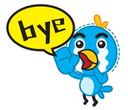 Mr. Blue Bird sticker #240489