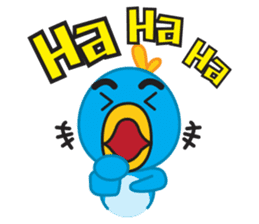 Mr. Blue Bird sticker #240490