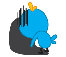 Mr. Blue Bird sticker #240493