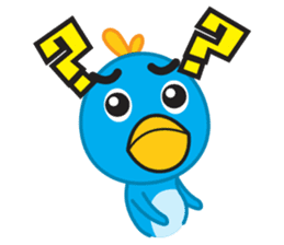 Mr. Blue Bird sticker #240494