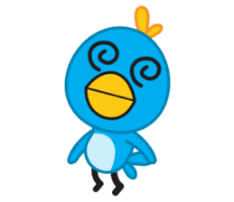 Mr. Blue Bird sticker #240496