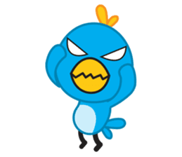 Mr. Blue Bird sticker #240497