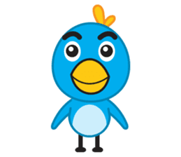 Mr. Blue Bird sticker #240498