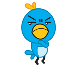 Mr. Blue Bird sticker #240501