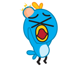 Mr. Blue Bird sticker #240502