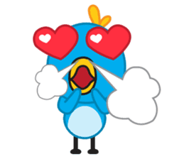 Mr. Blue Bird sticker #240503