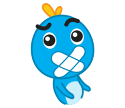 Mr. Blue Bird sticker #240504