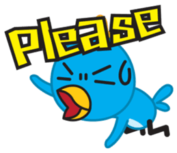 Mr. Blue Bird sticker #240505