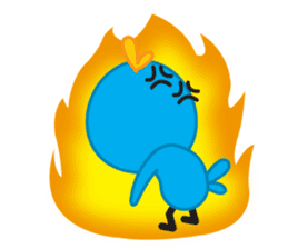 Mr. Blue Bird sticker #240507