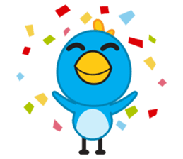 Mr. Blue Bird sticker #240509