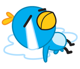Mr. Blue Bird sticker #240510